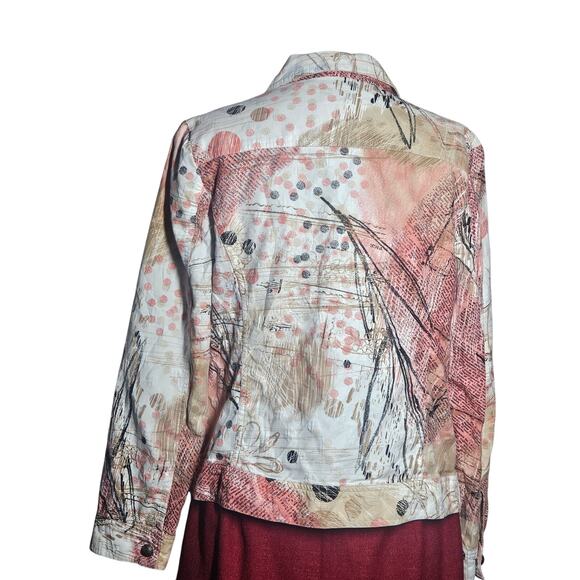 Cotton Blend Lightweight Jacket Size Medium - Picture 2 of 4